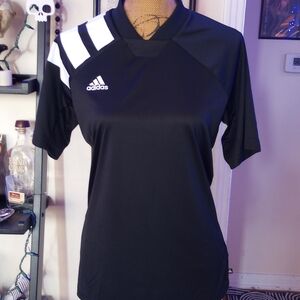 Adidas Black and White Sports Jersey